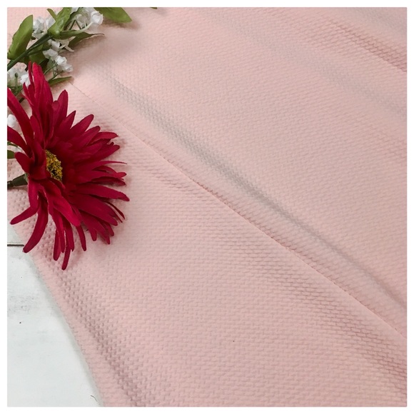 Blush Pink Waffle Dress - Picture 6 of 8